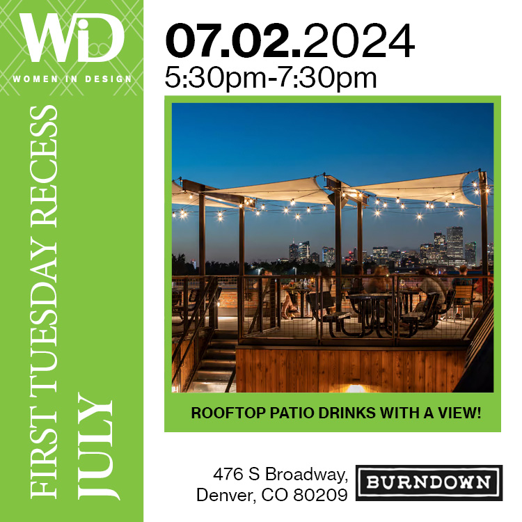 July First Tuesday Recess
July 2, 20204
Rooftop Patio Drinks with a View!
476 S Broadway Denver, CO 80209 at Burndown.